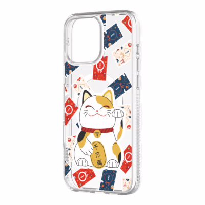 Zagg รุ่น Novelty Snap - เคส iPhone 16 Pro - สี Novalty Maneki-neko