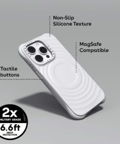 Casetify รุ่น Ripple Case - เคส iPhone 16 Pro - สี White
