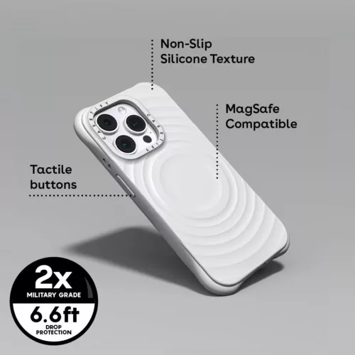 Casetify รุ่น Ripple Case - เคส iPhone 16 Pro - สี White