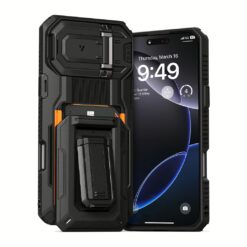 VRS รุ่น D-Wallet Origin - เคส iPhone 16 Pro Max - สี Black