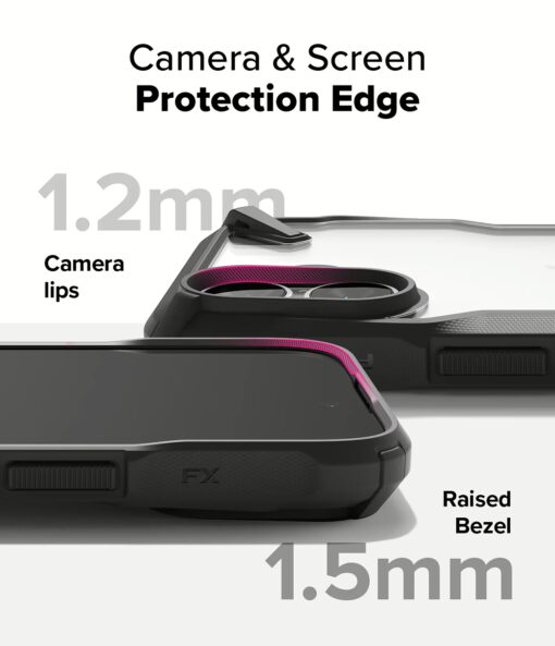 Ringke รุ่น Fusion X - เคส iPhone 16 Plus - สี Black - Image 5