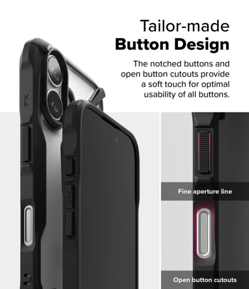 Ringke รุ่น Fusion X - เคส iPhone 16 Plus - สี Black - Image 8