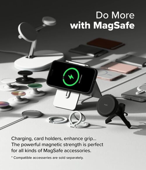 Ringke รุ่น Silicone Magnetic - เคส iPhone 16 Plus - สี Black - Image 3