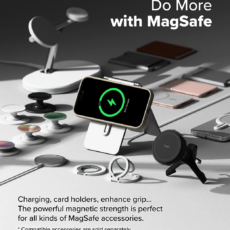 Ringke รุ่น Silicone Magnetic - เคส iPhone 16 Plus - สี Stone - Image 3