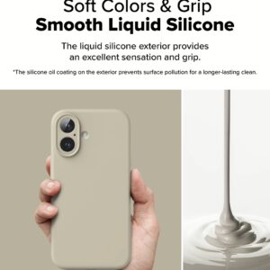 Ringke รุ่น Silicone Magnetic - เคส iPhone 16 Plus - สี Stone