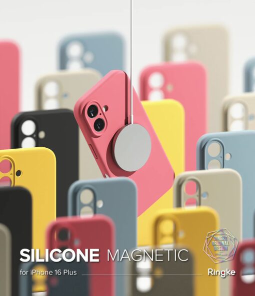 Ringke รุ่น Silicone Magnetic - เคส iPhone 16 Plus - สี Blue - Image 2