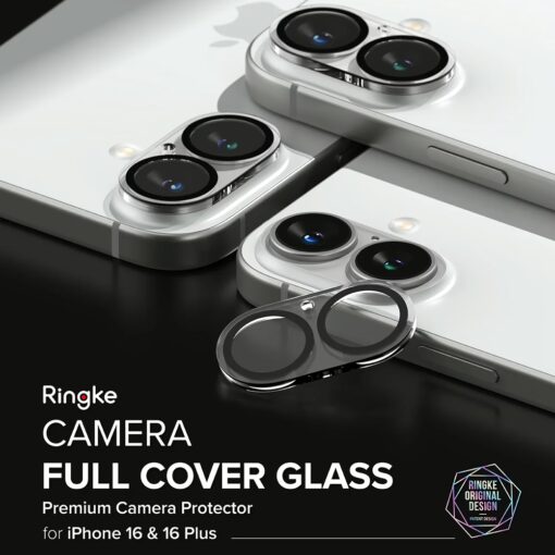Ringke รุ่น Camera Protector Glass - กระจกเลนส์กล้อง iPhone 16 / 16 Plus (2 แผ่น) - Image 2