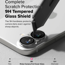 Ringke รุ่น Camera Protector Glass - กระจกเลนส์กล้อง iPhone 16 / 16 Plus (2 แผ่น)