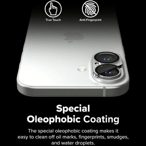 Ringke รุ่น Camera Protector Glass - กระจกเลนส์กล้อง iPhone 16 / 16 Plus (2 แผ่น) - Image 7