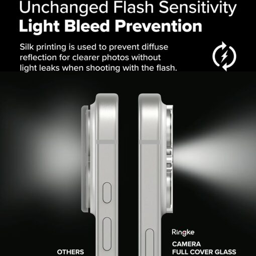 Ringke รุ่น Camera Protector Glass - กระจกเลนส์กล้อง iPhone 16 / 16 Plus (2 แผ่น) - Image 8