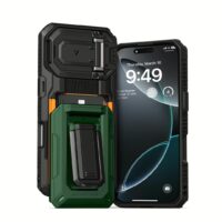 VRS รุ่น D-Wallet Origin - เคส iPhone 16 Pro - สี Metallic Green