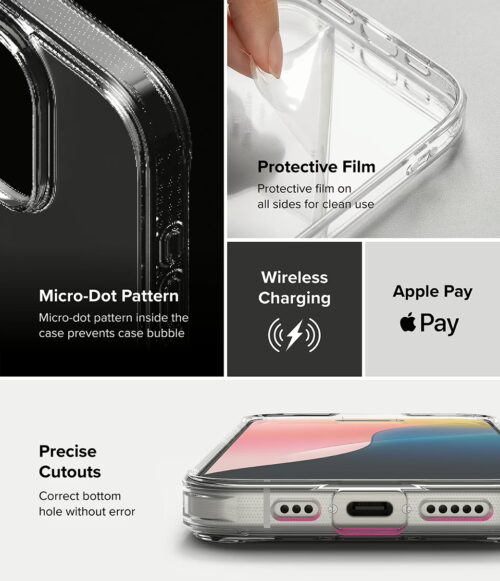 Ringke รุ่น Fusion - เคส iPhone 16 Pro Max - สี Matte Clear - Image 8