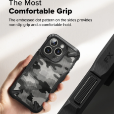 Ringke รุ่น Fusion X Design - เคส iPhone 16 Pro Max - สี Camo Black - Image 5
