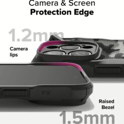 Ringke รุ่น Fusion X Design - เคส iPhone 16 Pro Max - สี Camo Black