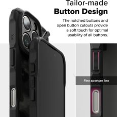Ringke รุ่น Fusion X Design - เคส iPhone 16 Pro Max - สี Camo Black - Image 9