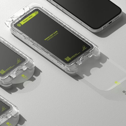 Ringke รุ่น Easy Slide Temper Glass - ฟิล์มกระจก iPhone 16 Pro Max (ฟิล์ม 2 แผ่นพร้อมอุปกรณ์ติดตั้ง) - Image 4