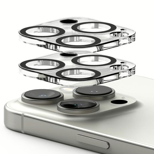 Ringke รุ่น Camera Protector Glass - กระจกเลนส์กล้อง iPhone 16 Pro / 16 Pro Max (2 แผ่น) - Image 3