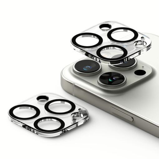 Ringke รุ่น Camera Protector Glass - กระจกเลนส์กล้อง iPhone 16 Pro / 16 Pro Max (2 แผ่น) - Image 4