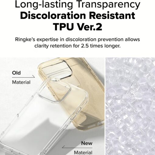 Ringke รุ่น Fusion - เคส iPhone 16 Pro - สี Matte Clear - Image 3