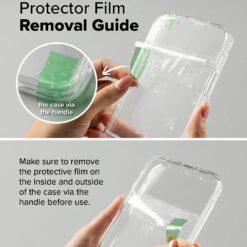 Ringke รุ่น Fusion - เคส iPhone 16 Pro - สี Matte Clear