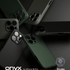 Ringke รุ่น Onyx - เคส iPhone 16 Pro - สี Black