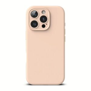 Ringke รุ่น Silicone Magnetic - เคส iPhone 16 Pro - สี Pink Sand 6 Ringke รุ่น Silicone Magnetic - เคส iPhone 16 Pro - สี Pink Sand