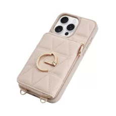 Custype รุ่น ZipPouch E-Stand Wallet Phone Case - เคส iPhone 16 Pro - สี Triangle Pink