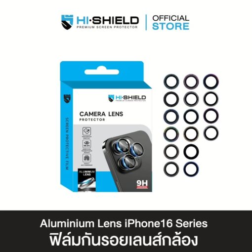 Hishield รุ่น Aluminum Lens - กระจกเลนส์กล้อง iPhone 16 Pro / 16 Pro Max - Image 2