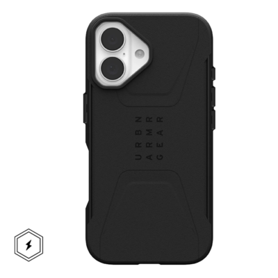 UAG รุ่น Civilian Magsafe - เคส iPhone 16 - สี Black
