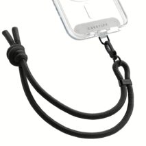 Casetify รุ่น Rope Wrist Strap with Card - สายคล้องข้อมือ - สี Black