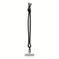 Casetify รุ่น Rope Wrist Strap with Card - สายคล้องข้อมือ - สี Black