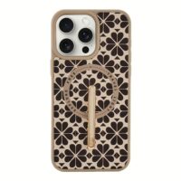 Custype รุ่น Magnetic Wireless Charging Phone Case with Single Pole stand - เคส iPhone 16 Pro Max - สี Clover Apricot