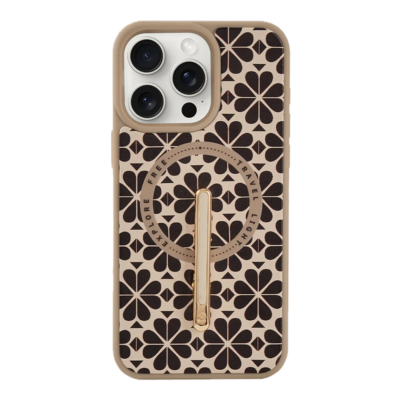 Custype รุ่น Magnetic Wireless Charging Phone Case with Single Pole stand - เคส iPhone 16 Pro - สี Clover Apricot