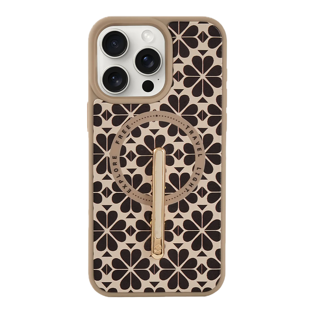 Custype รุ่น Magnetic Wireless Charging Phone Case with Single Pole stand - เคส iPhone 16 Pro - สี Clover Apricot