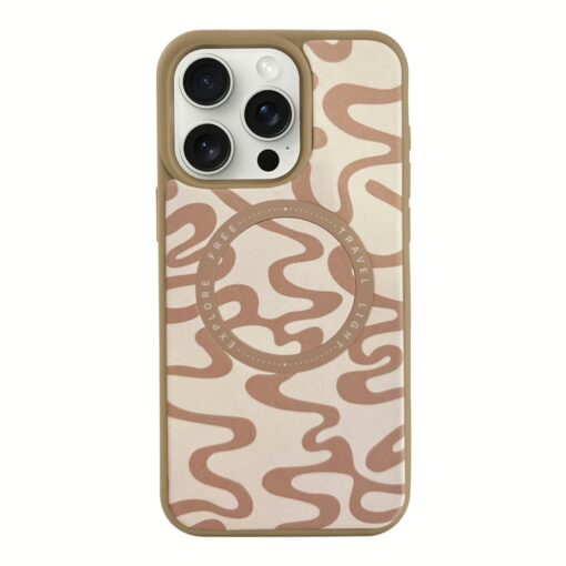 Custype รุ่น Magnetic Wireless Charging Phone Case with Printing - เคส iPhone 16 Pro - สี Graphic Nude