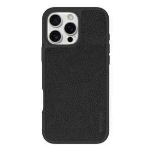 Incase รุ่น Icon Case for Magsafe - เคส iPhone 16 Pro Max - สี Obsidian Pebbled Plant Leather