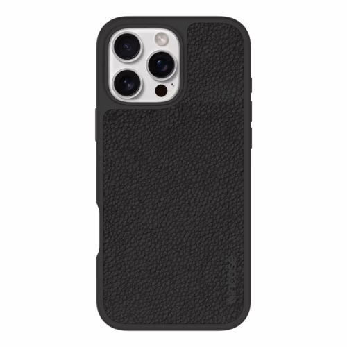 Incase รุ่น Icon Case for Magsafe - เคส iPhone 16 Pro Max - สี Obsidian Pebbled Plant Leather