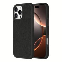 Incase รุ่น Icon Case for Magsafe - เคส iPhone 16 Pro - สี Obsidian Pebbled Plant Leather