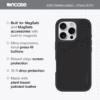 Incase รุ่น Icon Case for Magsafe - เคส iPhone 16 Pro - สี Obsidian Pebbled Plant Leather