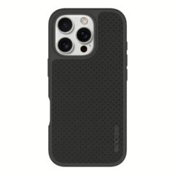 Incase รุ่น City Case for Magsafe - เคส iPhone 16 Pro - สี Slate Gray Perforated Vegan Leather