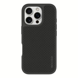 Incase รุ่น City Case for Magsafe - เคส iPhone 16 Pro Max - สี Slate Gray Perforated Vegan Leather