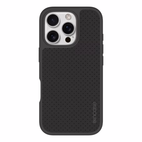 Incase รุ่น City Case for Magsafe - เคส iPhone 16 Pro Max - สี Slate Gray Perforated Vegan Leather
