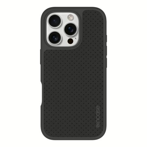 Incase รุ่น City Case for Magsafe - เคส iPhone 16 Pro Max - สี Slate Gray Perforated Vegan Leather