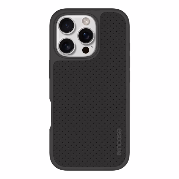Incase รุ่น City Case for Magsafe - เคส iPhone 16 Pro Max - สี Slate Gray Perforated Vegan Leather