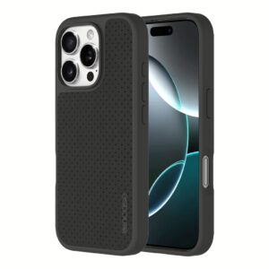 Incase รุ่น City Case for Magsafe - เคส iPhone 16 Pro Max - สี Slate Gray Perforated Vegan Leather