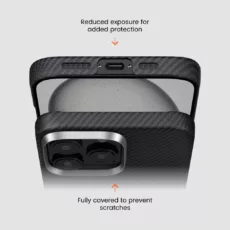 Pitaka รุ่น MagEZ Case 6 (600D) - เคส iPhone 16 Plus - สี Black/Grey Twill