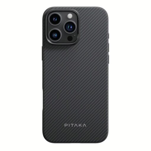 Pitaka รุ่น MagEZ Case Pro 4 (600D) - เคส iPhone 16 Pro Max - สี Black/Grey Twill