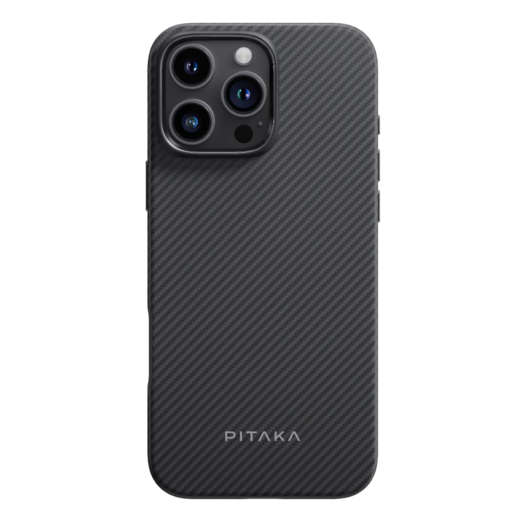 Pitaka รุ่น MagEZ Case Pro 4 (600D) - เคส iPhone 16 Pro Max - สี Black/Grey Twill