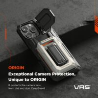 VRS รุ่น D-Wallet Origin - เคส iPhone 16 Pro Max - สี Black