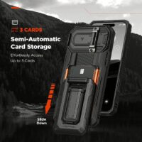 VRS รุ่น D-Wallet Origin - เคส iPhone 16 Pro Max - สี Black